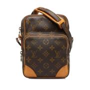 Pre-owned Canvas shoulder-bags Louis Vuitton Vintage , Brown , Dames