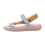 Comfortabele platte sandalen voor vrouwen Geox , Multicolor , Dames