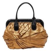 Pre-owned Leather handbags Valentino Vintage , Yellow , Dames