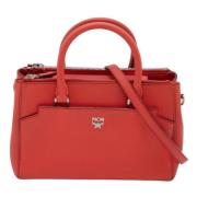 Pre-owned Leather totes MCM Pre-owned , Red , Dames