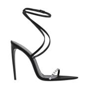 Sandalen met hoge hakken Saint Laurent , Black , Dames