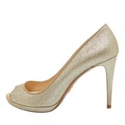 Pre-owned Fabric heels Prada Vintage , Yellow , Dames