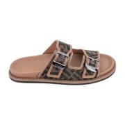 Verstelbare Gespsandalen Fendi , Beige , Heren