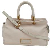Pre-owned Leather totes Marc Jacobs Pre-owned , White , Dames