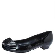 Pre-owned Leather flats Yves Saint Laurent Vintage , Black , Dames