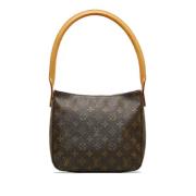 Pre-owned Canvas handbags Louis Vuitton Vintage , Brown , Dames