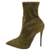 Pre-owned Suede boots Giuseppe Zanotti Pre-owned , Green , Dames