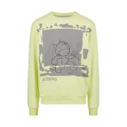 Sweatshirt met cartoonafbeelding Iceberg , Yellow , Heren