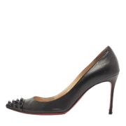 Pre-owned Leather heels Christian Louboutin Pre-owned , Black , Dames