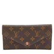 Pre-owned Coated canvas wallets Louis Vuitton Vintage , Brown , Dames