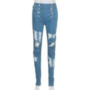 Pre-owned Denim jeans Balmain Pre-owned , Blue , Dames