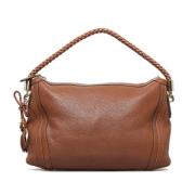 Pre-owned Leather gucci-bags Gucci Vintage , Brown , Dames