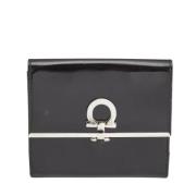 Pre-owned Leather wallets Salvatore Ferragamo Pre-owned , Black , Dame...