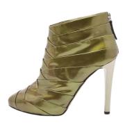 Pre-owned Leather boots Giuseppe Zanotti Pre-owned , Green , Dames