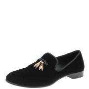 Pre-owned Velvet flats Giuseppe Zanotti Pre-owned , Black , Dames