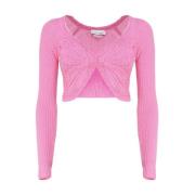 Roze Butterfly Sweater Blumarine , Pink , Dames