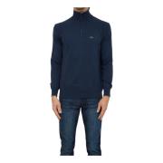 Heren Tricot Half Zip Blauw La Martina , Blue , Heren