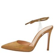 Pre-owned Suede heels Gianvito Rossi Pre-owned , Brown , Dames