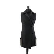 Pre-owned Wool outerwear Celine Vintage , Black , Dames