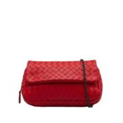 Pre-owned Leather crossbody-bags Bottega Veneta Vintage , Red , Dames