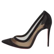 Pre-owned Mesh heels Christian Louboutin Pre-owned , Black , Dames