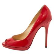 Pre-owned Leather heels Jimmy Choo Pre-owned , Red , Dames