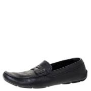 Pre-owned Leather flats Prada Vintage , Black , Dames