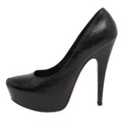 Pre-owned Leather heels Alaïa Pre-owned , Black , Dames