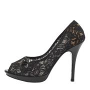 Pre-owned Lace heels Fendi Vintage , Black , Dames