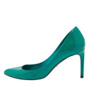 Pre-owned Leather heels Gucci Vintage , Green , Dames