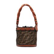 Pre-owned Leather handbags Fendi Vintage , Brown , Dames