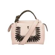 Pre-owned Leather handbags Fendi Vintage , Pink , Dames