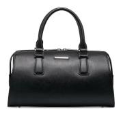 Pre-owned Leather handbags Burberry Vintage , Black , Unisex