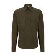 Army Wollen Overshirt Hugo Boss , Green , Heren