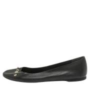 Pre-owned Leather flats Balenciaga Vintage , Black , Dames