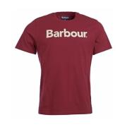 T-shirt Barbour , Red , Heren