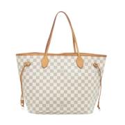 Pre-owned Coated canvas totes Louis Vuitton Vintage , White , Dames