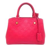 Pre-owned Leather handbags Louis Vuitton Vintage , Pink , Dames