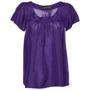 Pre-owned Silk tops Armani Pre-owned , Purple , Dames