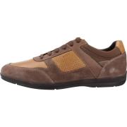 Stijlvolle Herensneakers Geox , Brown , Heren