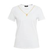Witte T-Shirts & Polos voor Dames Elisabetta Franchi , White , Dames