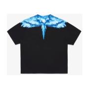 Colordust Wings Oversized T-shirt Marcelo Burlon , Black , Heren