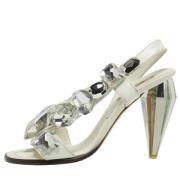 Pre-owned Leather sandals Marc Jacobs Pre-owned , White , Dames