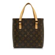 Pre-owned Canvas handbags Louis Vuitton Vintage , Brown , Dames