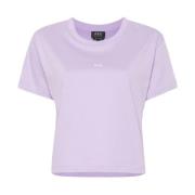 Paarse Logo Print T-shirt A.p.c. , Purple , Dames