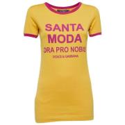 Pre-owned Cotton tops Dolce & Gabbana Pre-owned , Yellow , Dames