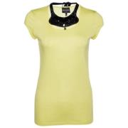 Pre-owned Cotton tops Armani Pre-owned , Yellow , Dames