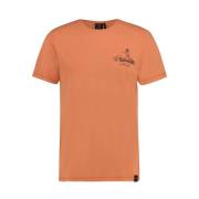 Hawaiiaans T-shirt met korte mouwen Kultivate , Orange , Heren