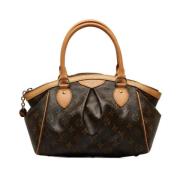 Pre-owned Leather handbags Louis Vuitton Vintage , Brown , Dames