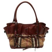 Pre-owned Canvas shoulder-bags Burberry Vintage , Brown , Dames